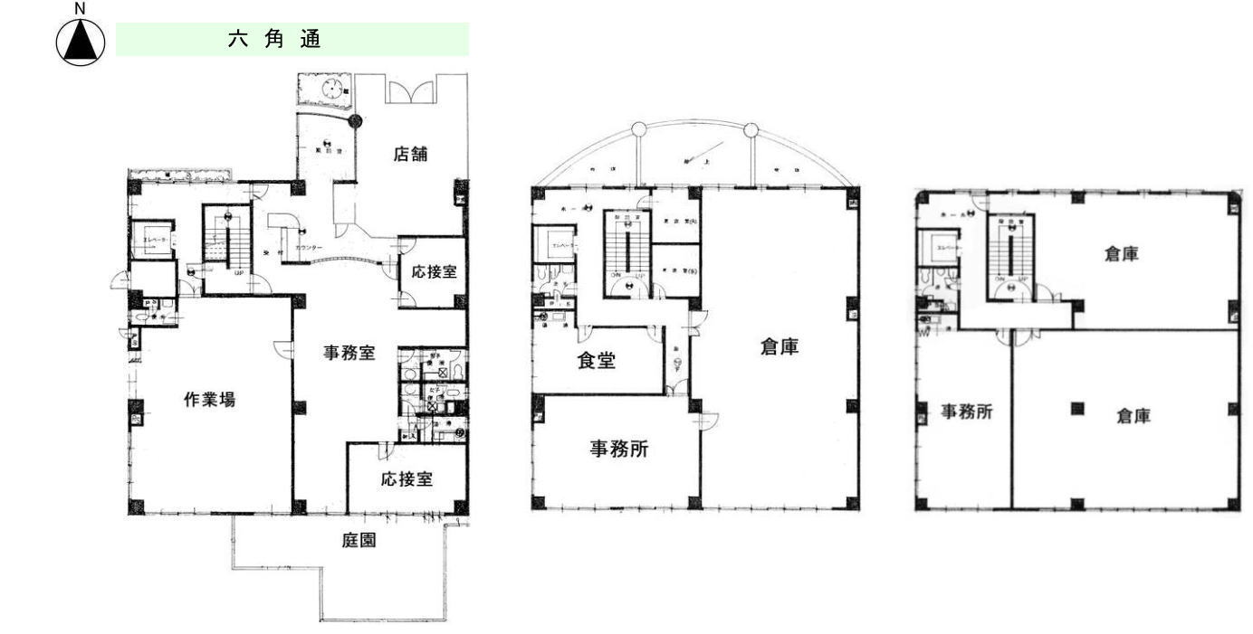 サクライカードビル　1階～3階一括／貸 店舗／貸 事務所／テナント 京都／賃貸 物件